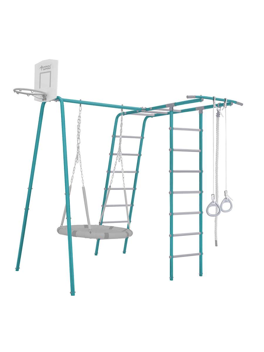 

Уличный спортивный комплекс Maksi kids Street 1 бирюзовый-серый, Street 1