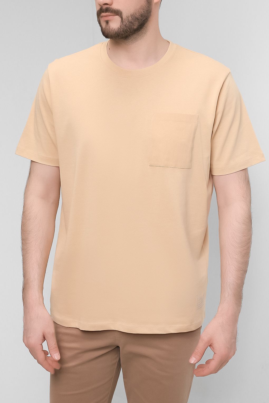 

Футболка мужская Esprit 012EE2K304 бежевая 2XL, 012EE2K304