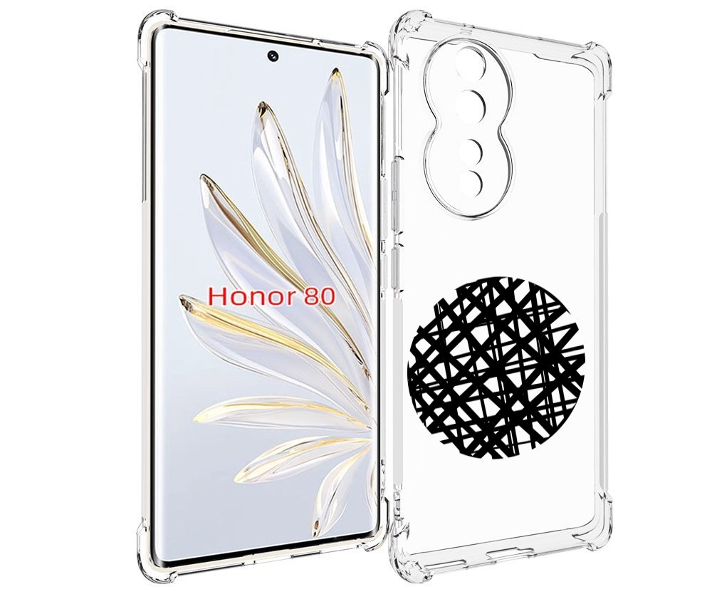 

Чехол MyPads круглая-абстракция для Honor 80, Прозрачный, Tocco