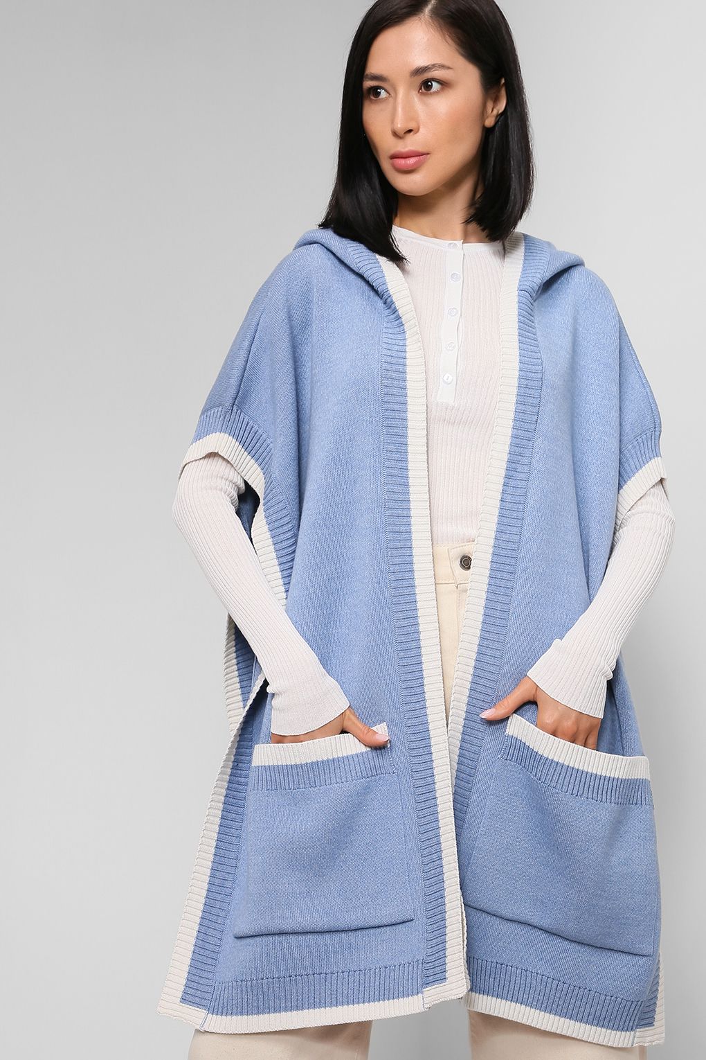 

Кардиган женский SABRINA SCALA SS2201T4101-009 голубой M, SS2201T4101-009