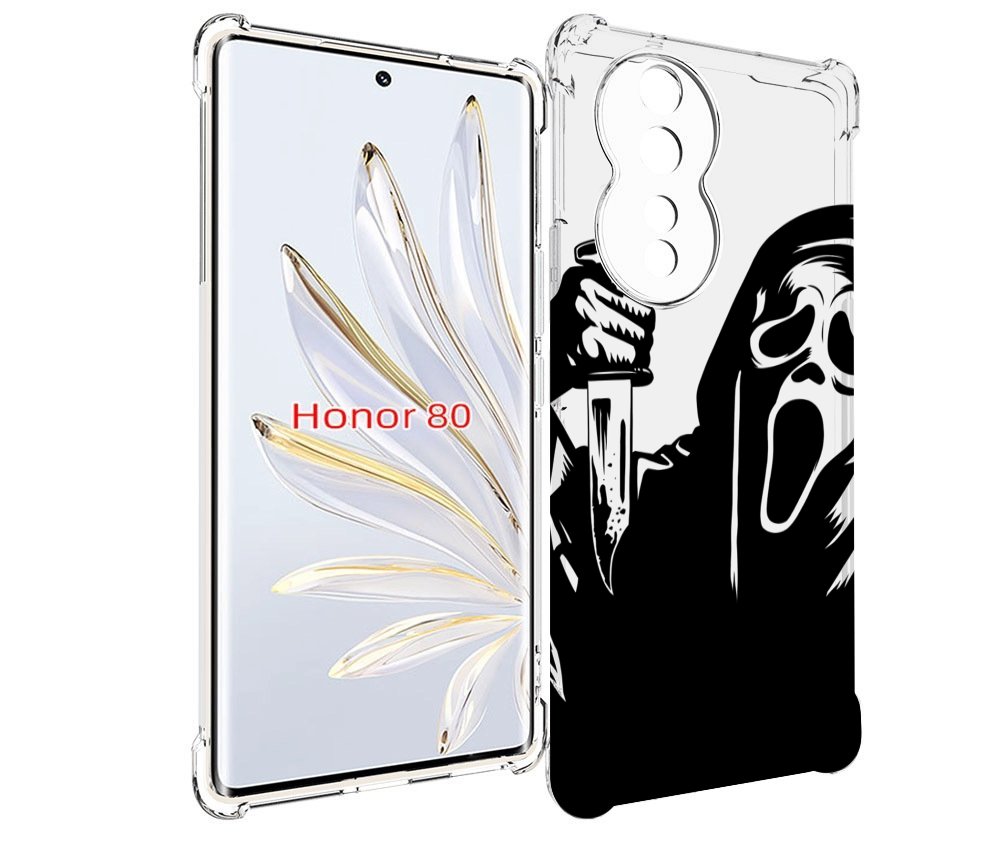 

Чехол MyPads крик-с-ножом для Honor 80, Прозрачный, Tocco