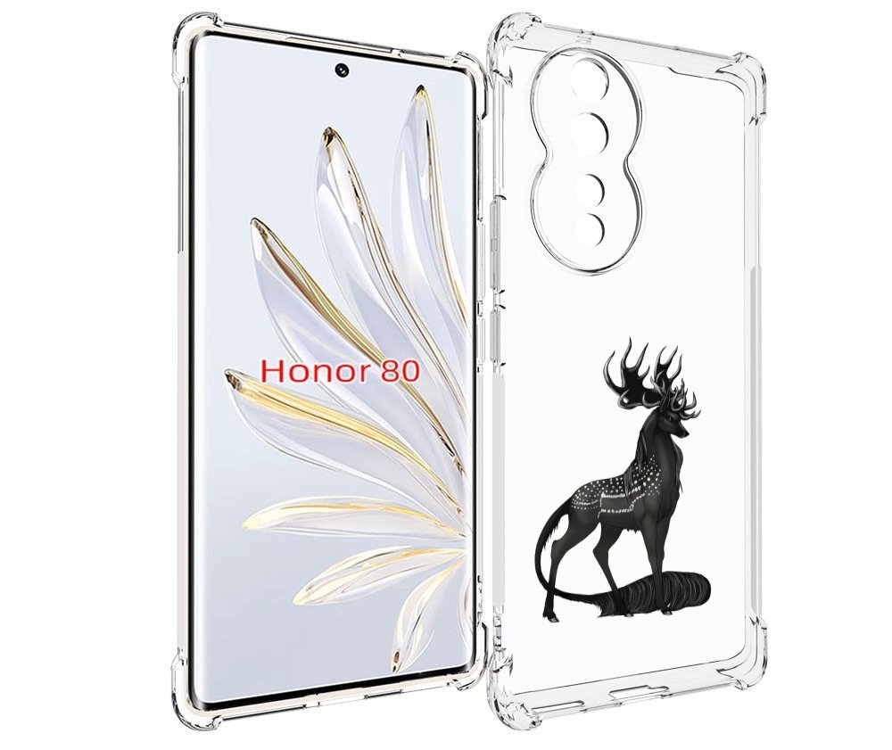 

Чехол MyPads красивый-черный-олень для Honor 80, Прозрачный, Tocco