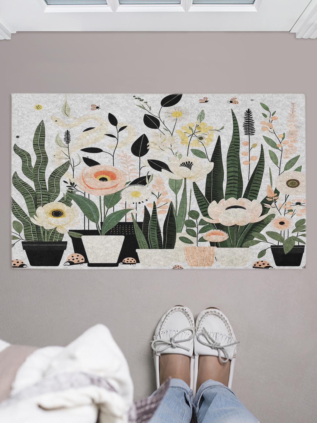 

Коврик придверный JoyArty Рисунок с цветами, door_sd1648