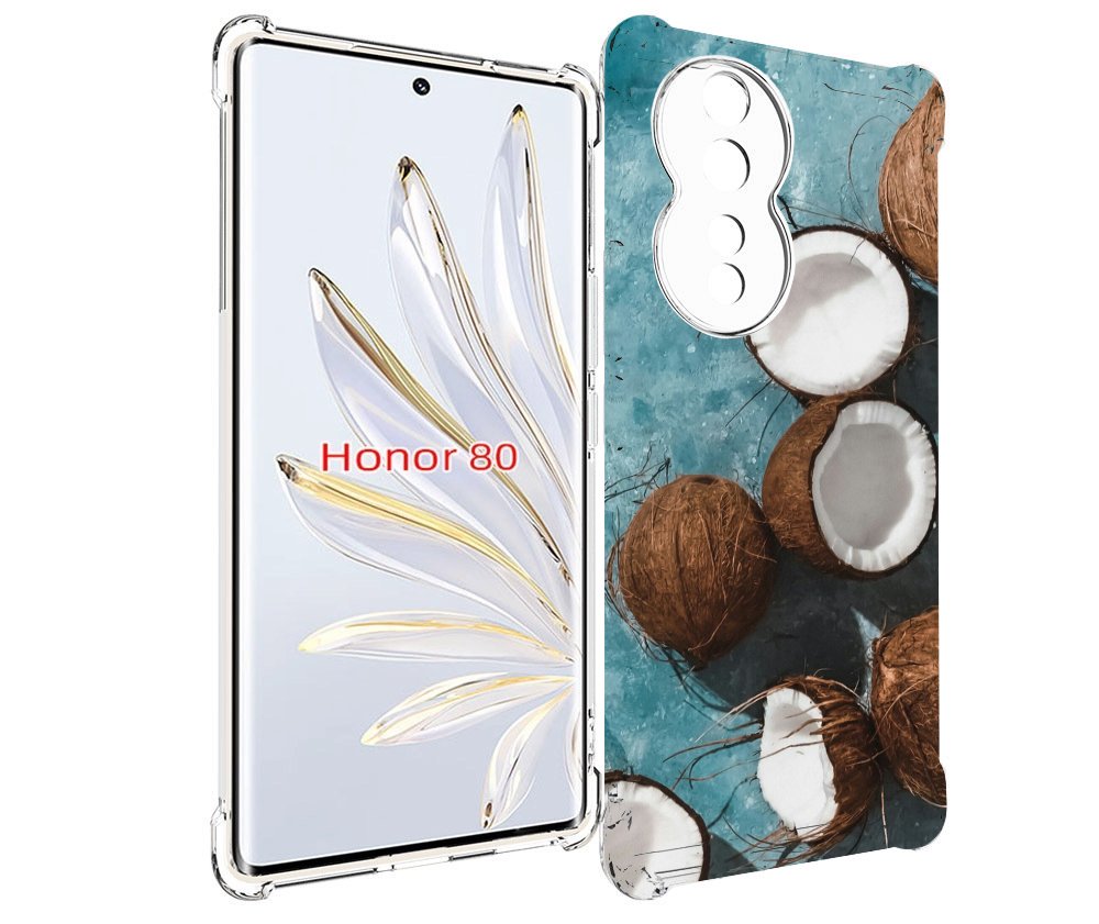 

Чехол MyPads красивые-кокосы для Honor 80, Прозрачный, Tocco