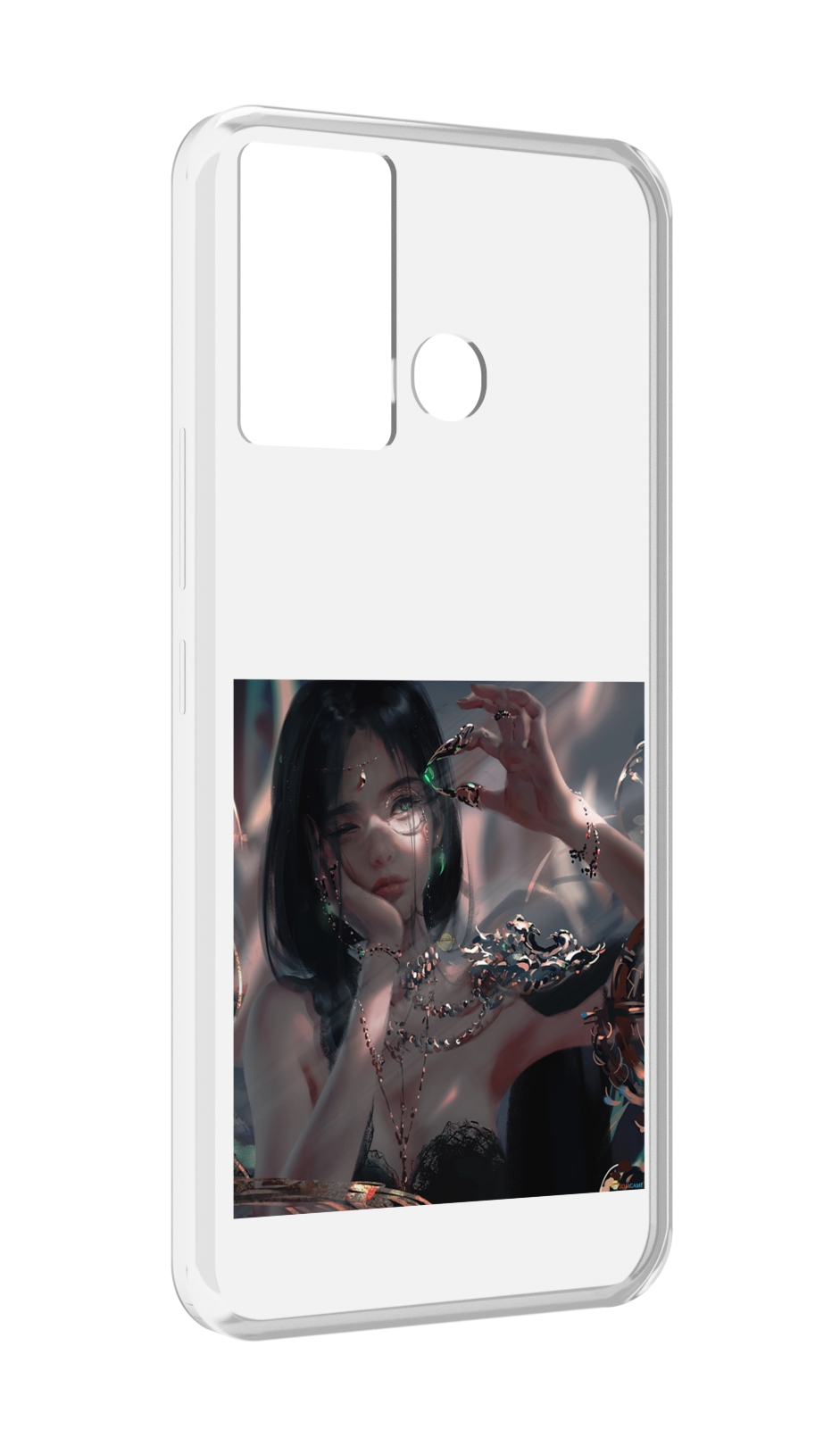 

Чехол MyPads девушка-с-алмазом для Infinix Hot 12 Play, Прозрачный, Tocco