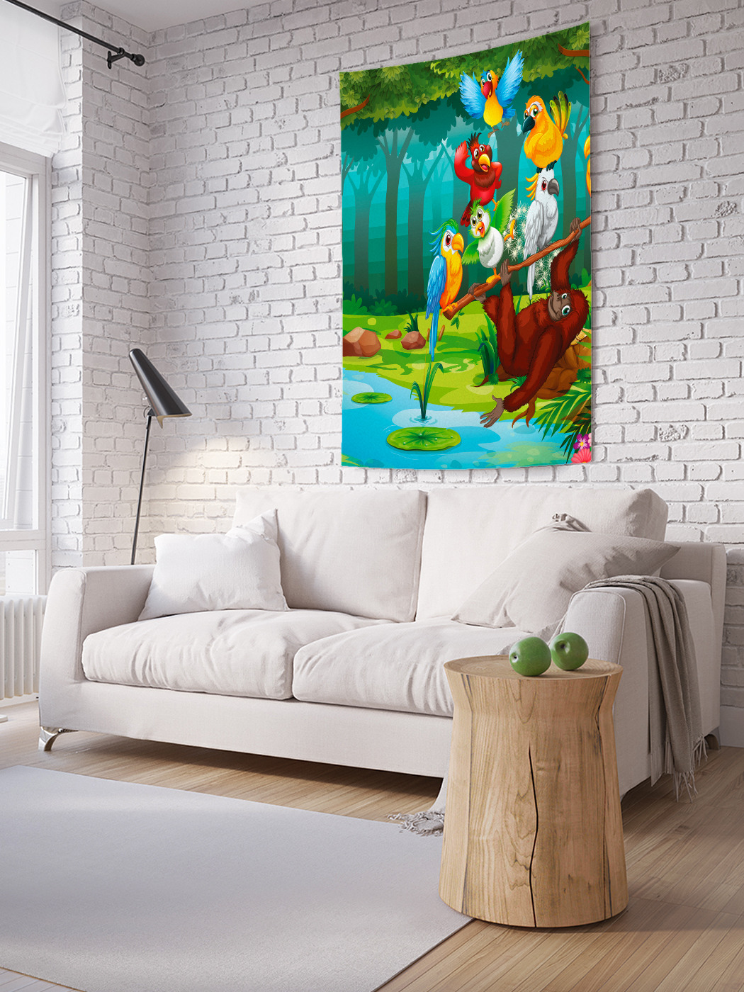 

Вертикальное фотопанно на стену JoyArty Лесная банда 150x200 см, Лесная банда