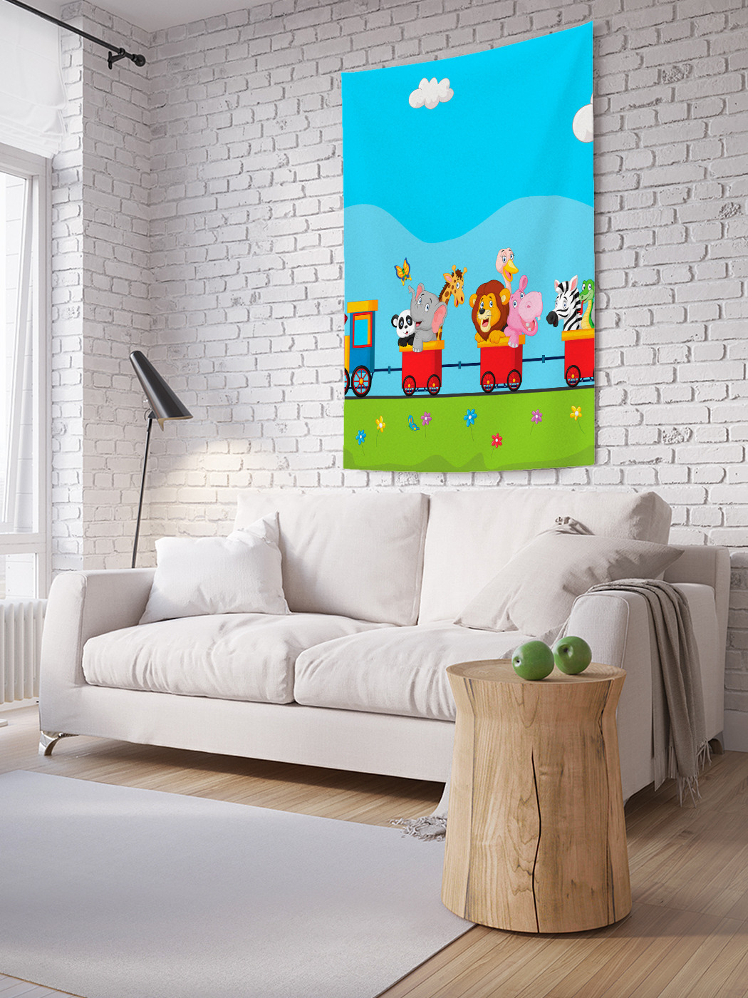

Вертикальное фотопанно на стену JoyArty Дикий паровоз 150x200 см, Дикий паровоз