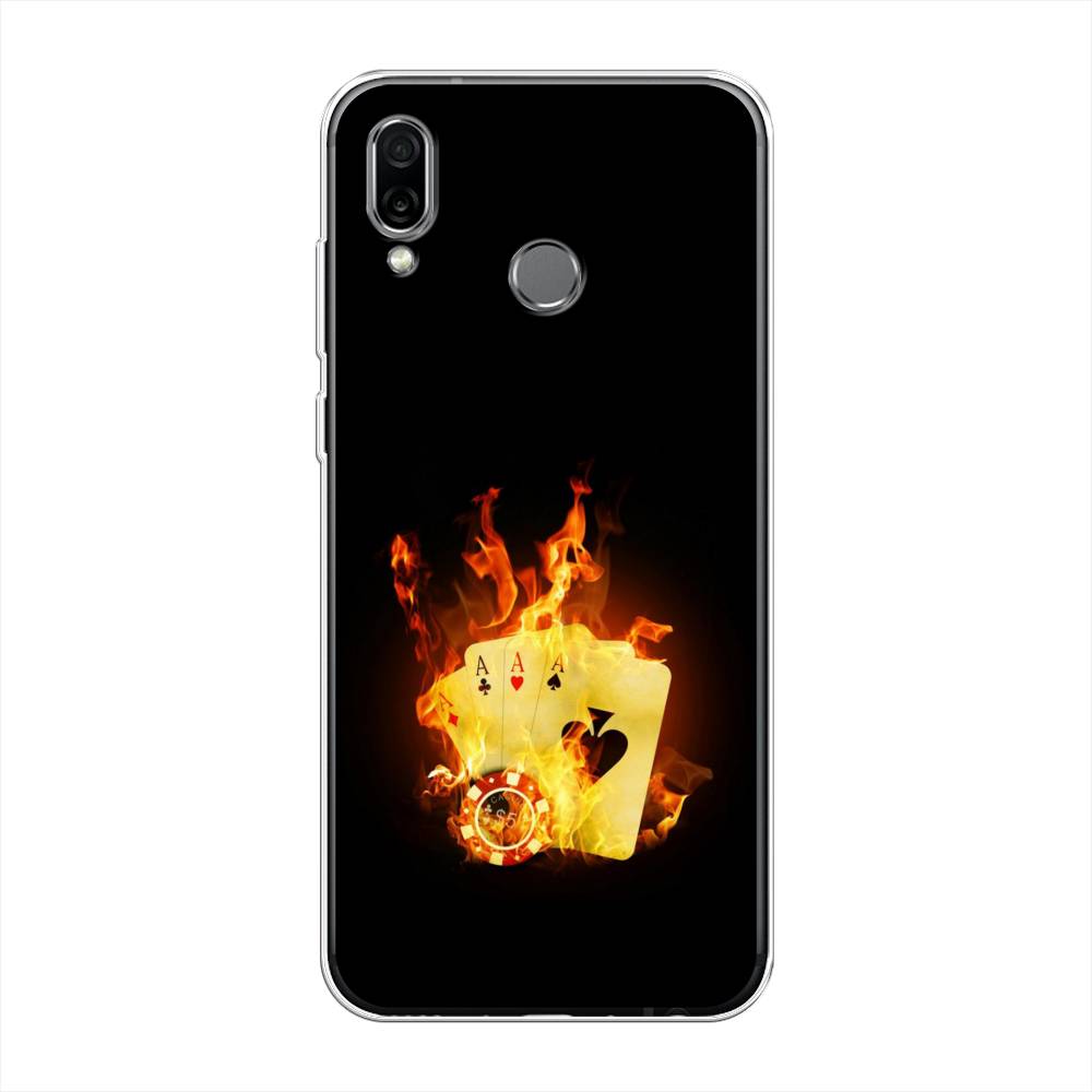 

Чехол Awog на Honor Play "Горящие карты", Разноцветный, 66250-9