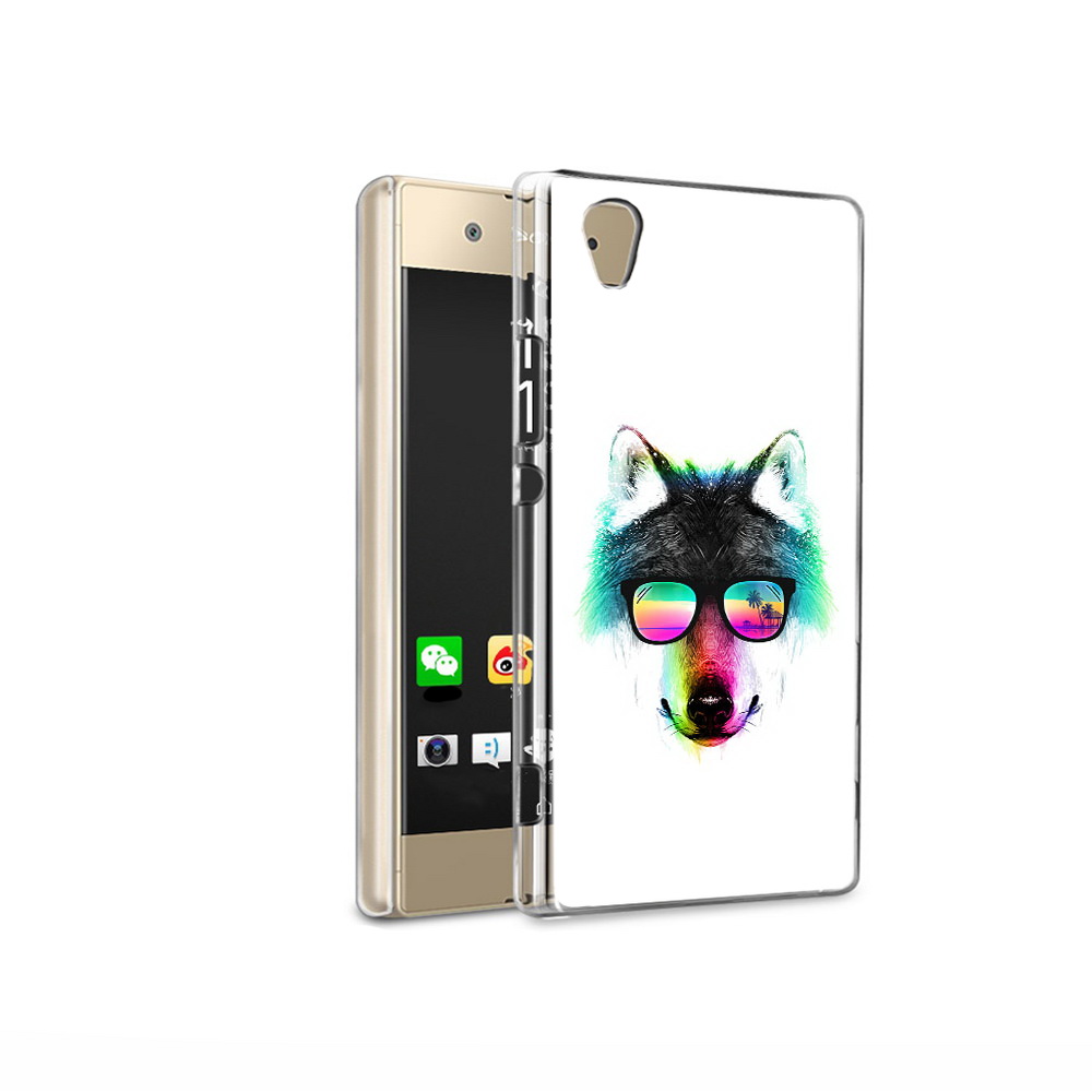 

Чехол MyPads Tocco для Sony Xperia XA1 Ultra радужный волк (PT67027.252.567), Прозрачный, Tocco