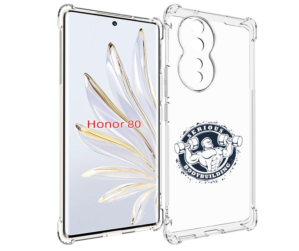 

Чехол MyPads бодибилдинг воля к победе для Honor 80, Прозрачный, Tocco
