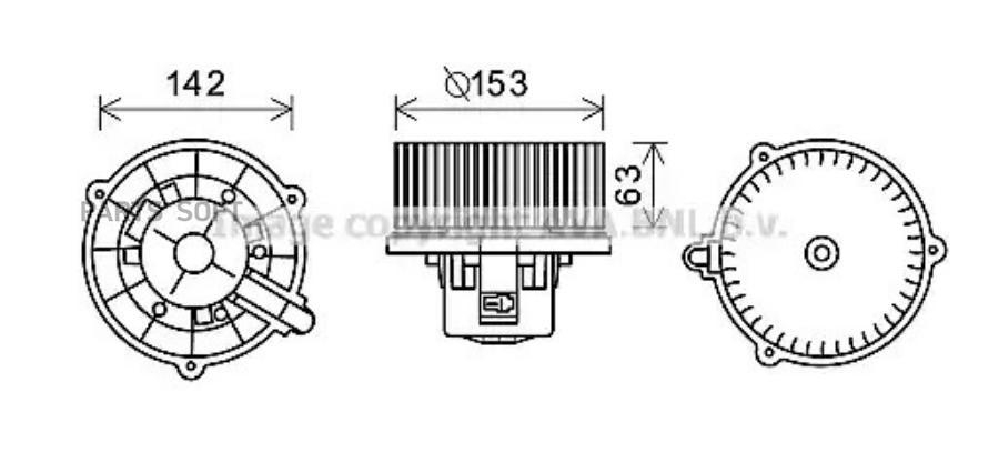 

AVA HY8398 Мотор печки отопителя салона 1шт