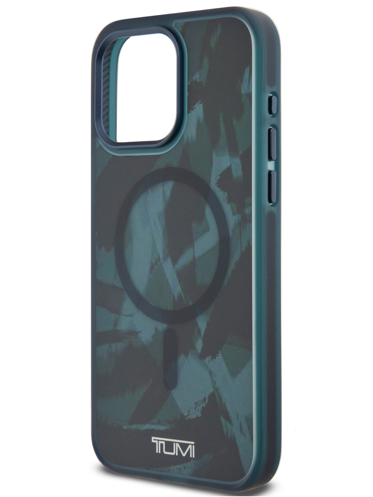 Чехол TUMI для iPhone 15 Pro с MagSafe Frosted Mesh CAMO Hard Green