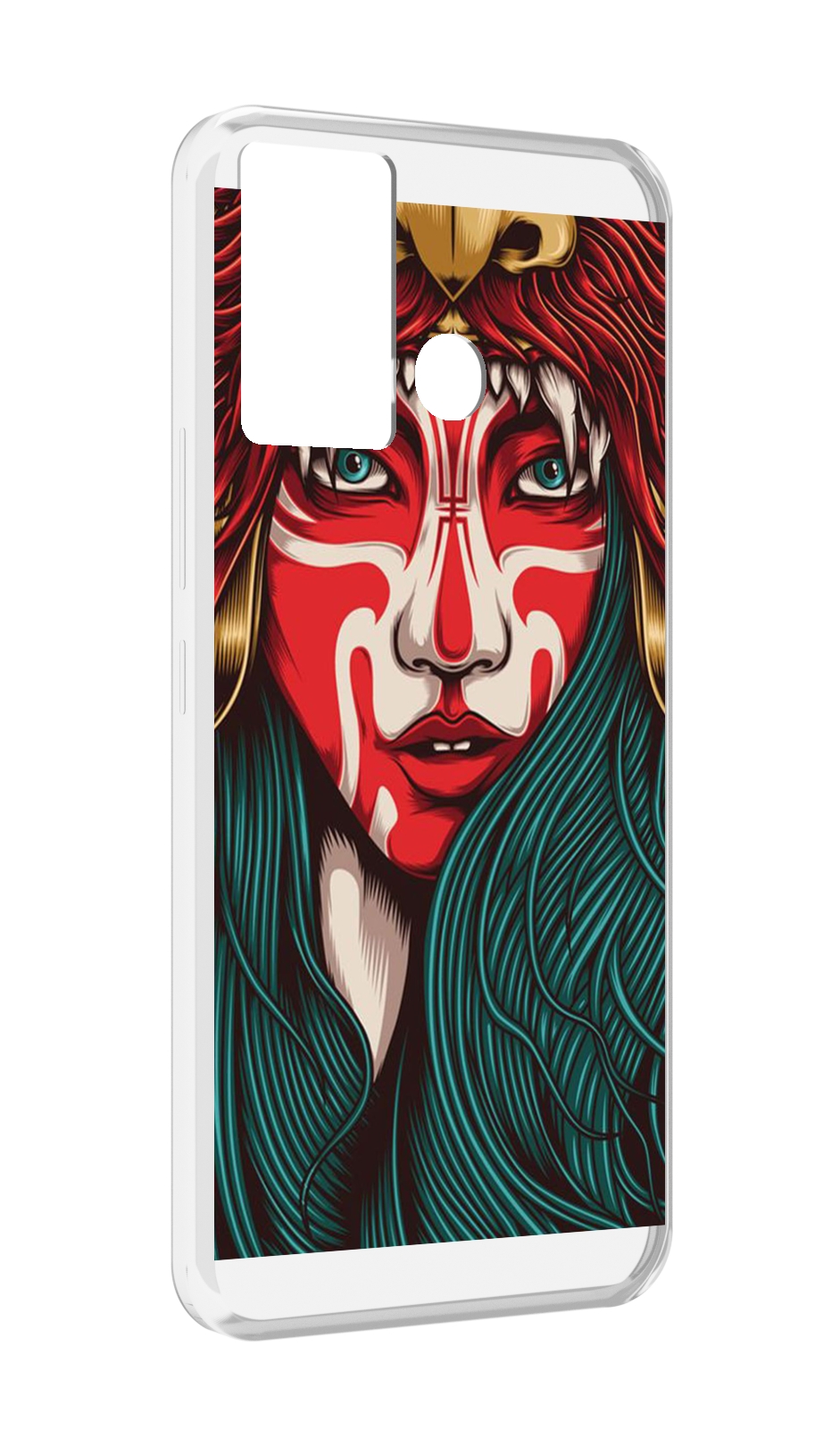 

Чехол MyPads девушка-в-маскировке для Infinix Hot 12 Play, Прозрачный, Tocco