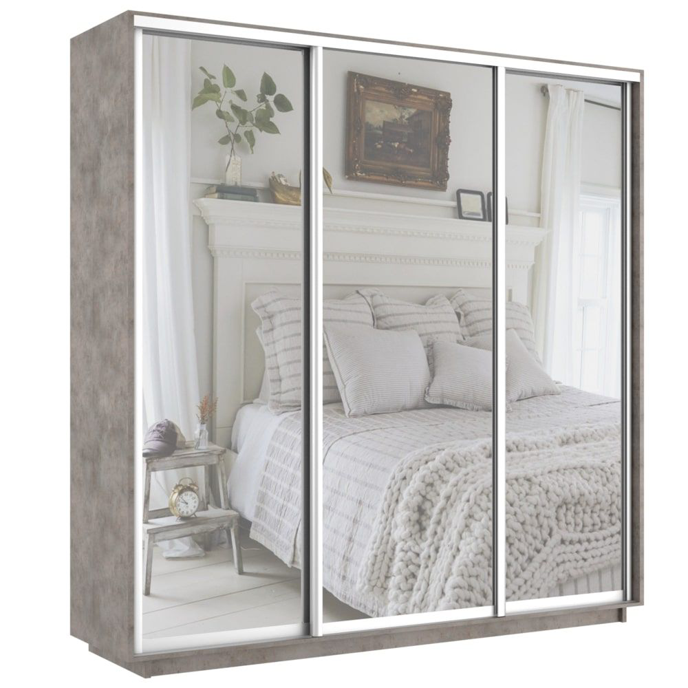 

Шкаф-купе Е1 Экспресс Экспенс трио 210-240-60 Бетон, Серый, Экспресс Экспенс Трио