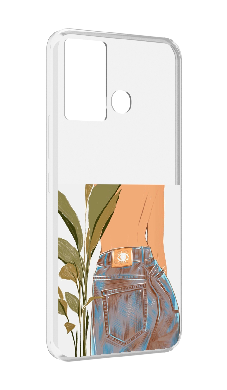 

Чехол MyPads девушка-в-джинсах для Infinix Hot 12 Play, Прозрачный, Tocco
