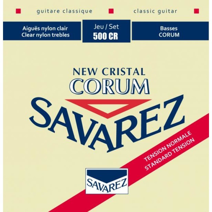 фото Струны для классической гитары savarez 500cr corum new cristal red standard tension