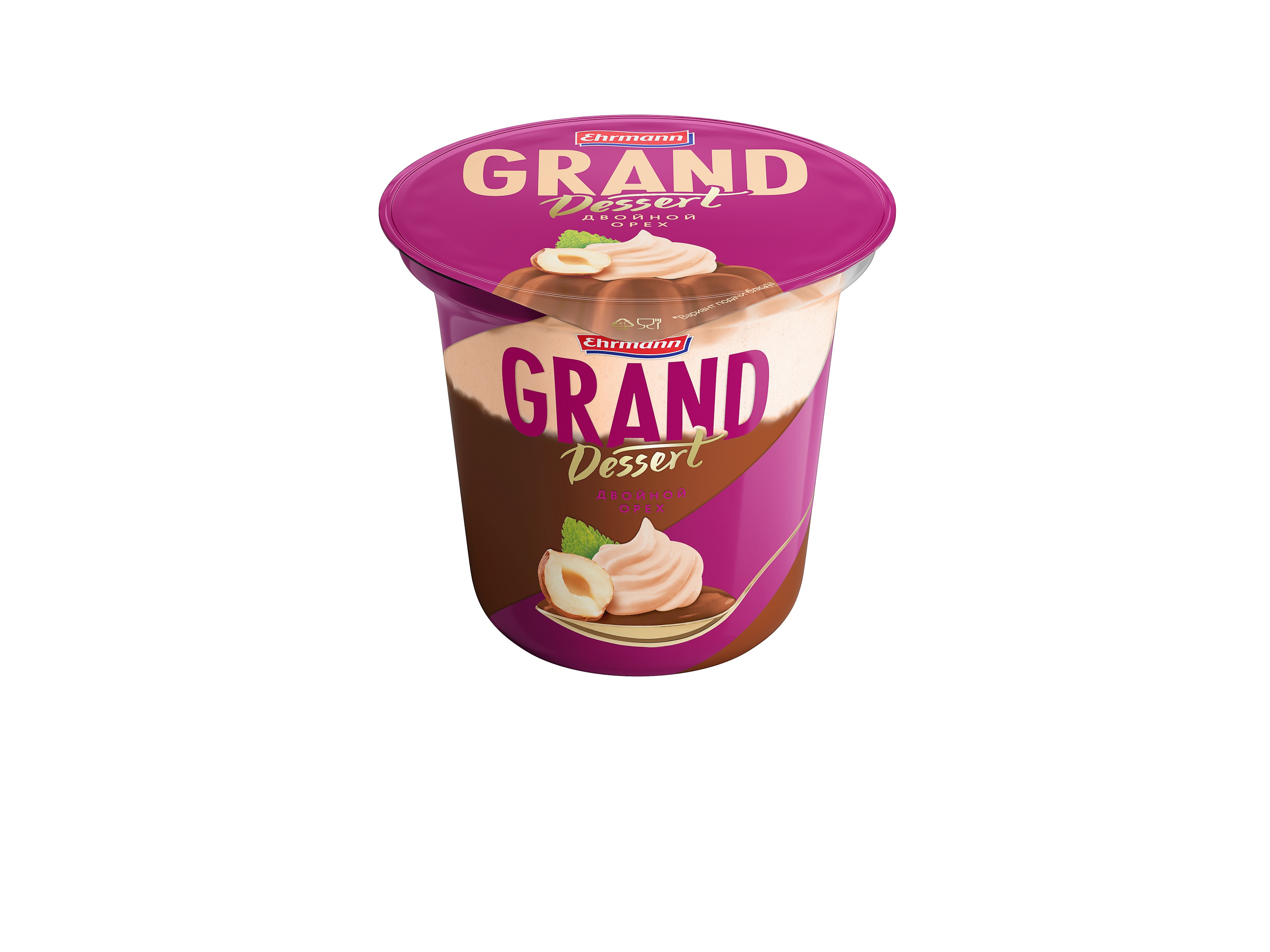 фото Пудинг ehrmann grand dessert двойной орех 4,9% 200 г