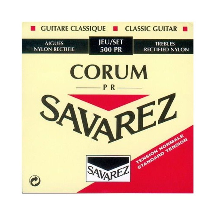 фото Струны для классической гитары savarez 500pr corum traditional red standard tension