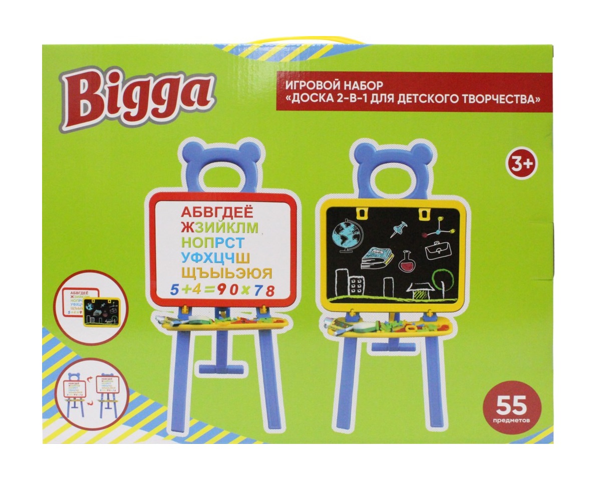 фото Игровой набор доска 2 в 1 для детского творчества bigga