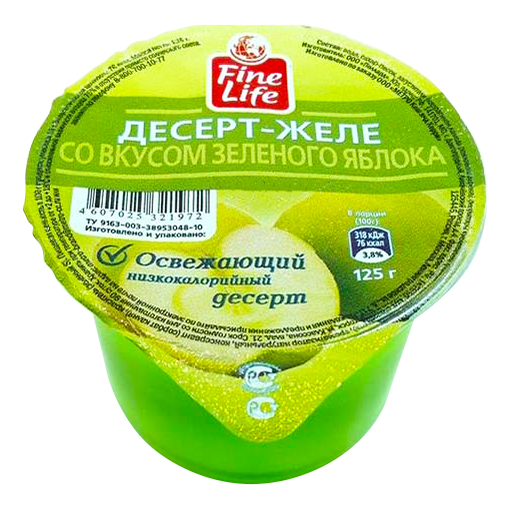 фото Желе fine life яблоко