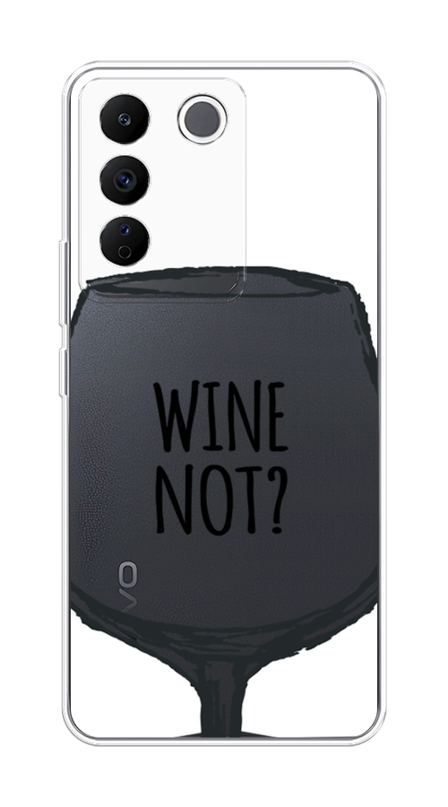 

Чехол на Vivo V27e "Wine not white", Белый, 268350-6