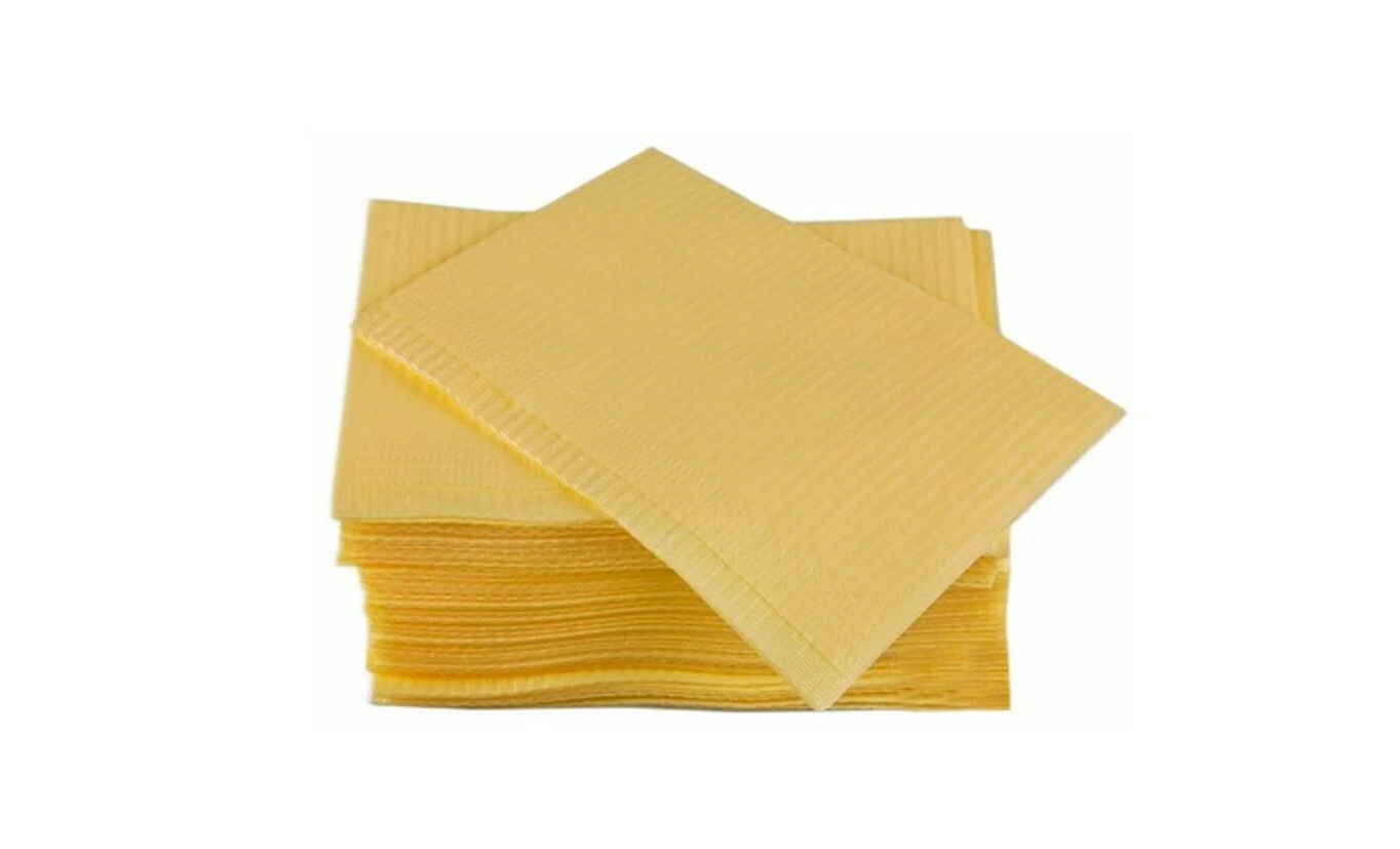 Cалфетки стоматологические нагрудные Премиум лимонные 500 шт.