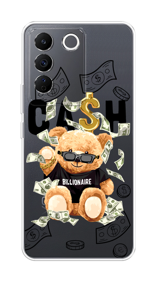 

Чехол на Vivo V27e "Big cash", Черный;серый;бежевый, 268350-6