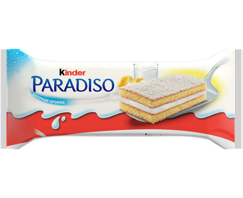 Пирожное бисквитное Kinder Paradiso с молочной начинкой и вкусом лимона 29г
