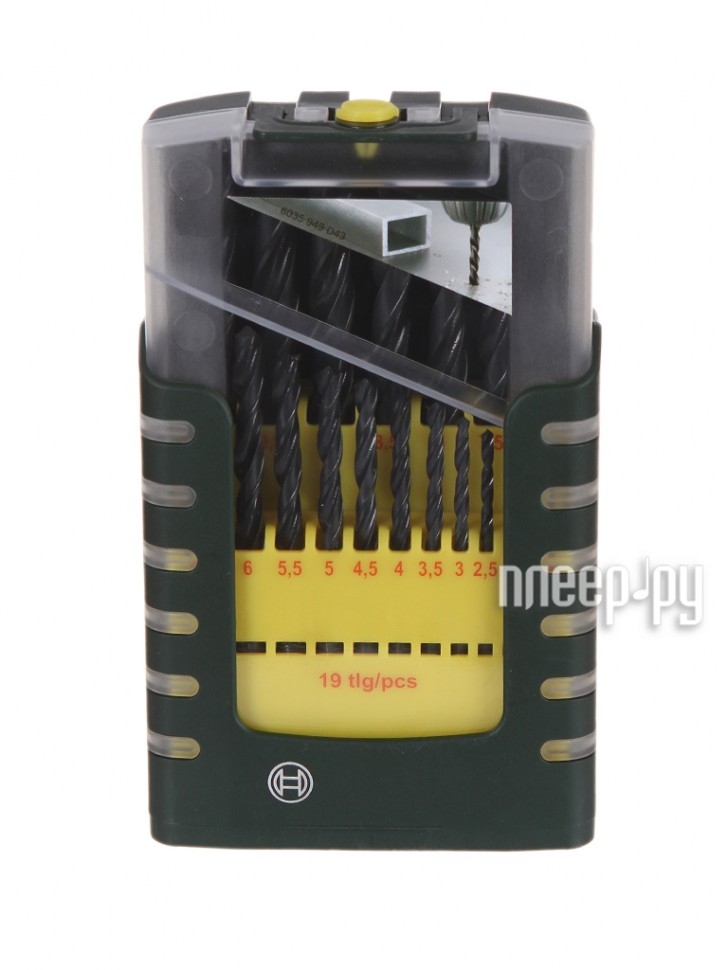 

Набор свёрл Bosch HSS-R по металлу 19шт 2607017151