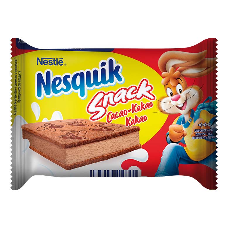 

Бисквитный снек Nesquik какао бзмж