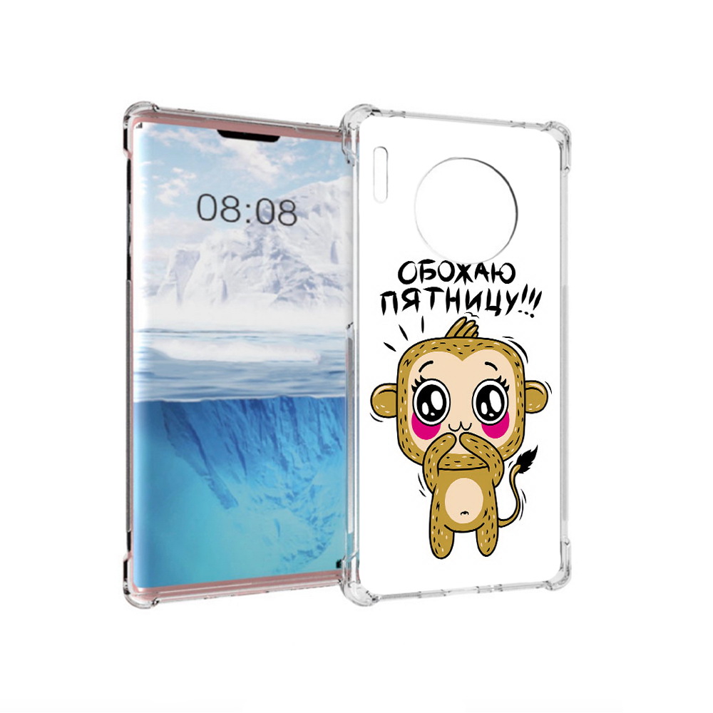 

Чехол MyPads Tocco для Huawei Mate 30 Pro обожаю пятницу, Прозрачный, Tocco