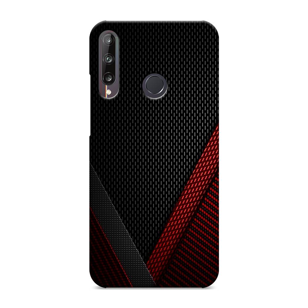 фото Чехол awog "красный карбон" для huawei p40 lite e