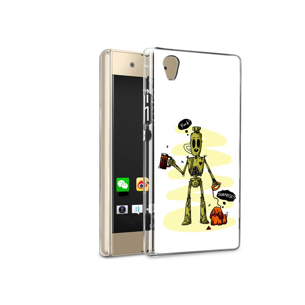 

Чехол MyPads Tocco для Sony Xperia XA1 Ultra прикольный робот (PT67027.252.557), Прозрачный, Tocco
