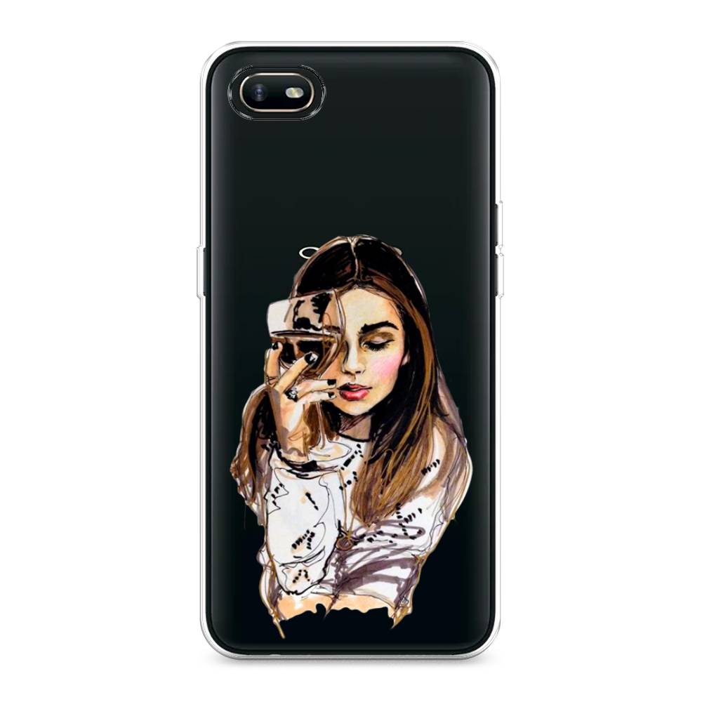 

Чехол Awog на Oppo A1k "Девушка с бокалом", Разноцветный, 252150-7