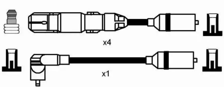 

NGK-NTK 0956 Высоковольт.провода ком кт 1шт