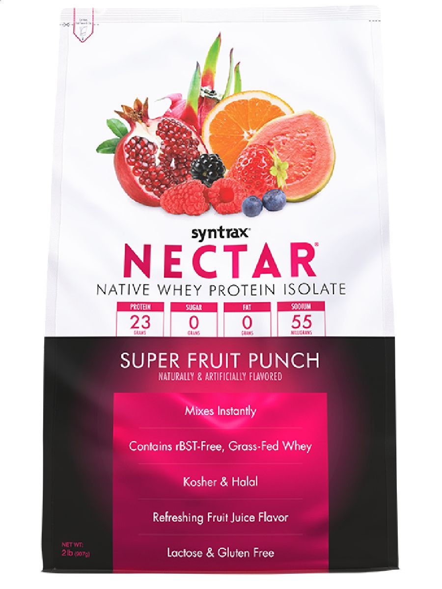 Протеин Syntrax Nectar Super fruit punch 907 г Супер фруктовый пунш 5999₽