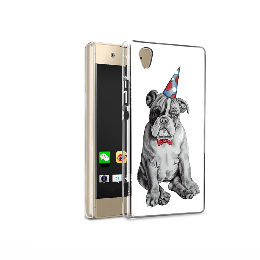 

Чехол MyPads Tocco для Sony Xperia XA1 Ultra праздничный щенок (PT67027.252.554), Прозрачный, Tocco
