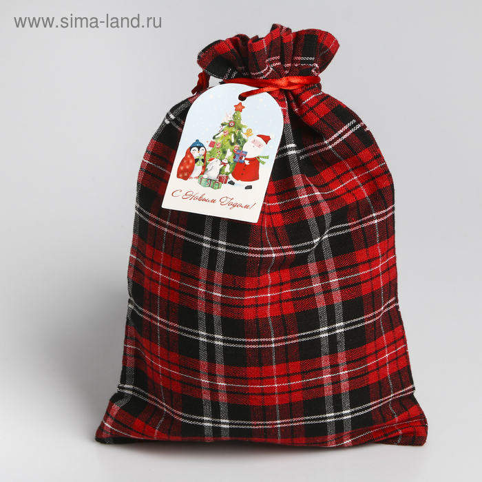 

Мешок подарочный «Подарки под ёлкой», 20 х 30 см(5 шт.), Красный