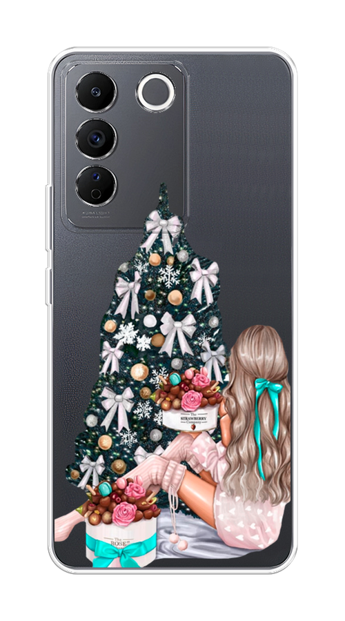 

Чехол на Vivo V27e "New Year", Зеленый;бежевый;голубой, 268350-5