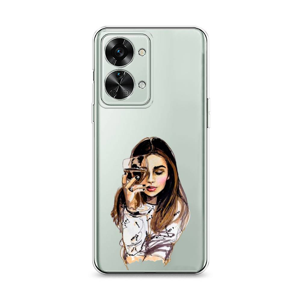 

Чехол Awog на OnePlus Nord 2T / ВанПлас Норд 2T "Девушка с бокалом", Разноцветный, 153250-7