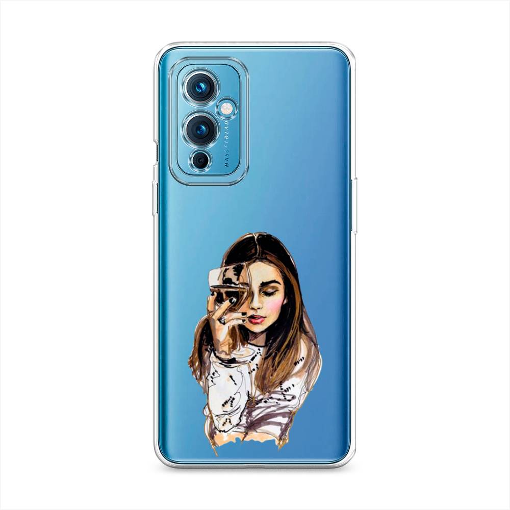 

Чехол Awog на OnePlus 9 LE2110 / ВанПлас 9 LE2110 "Девушка с бокалом", Разноцветный, 152750-7