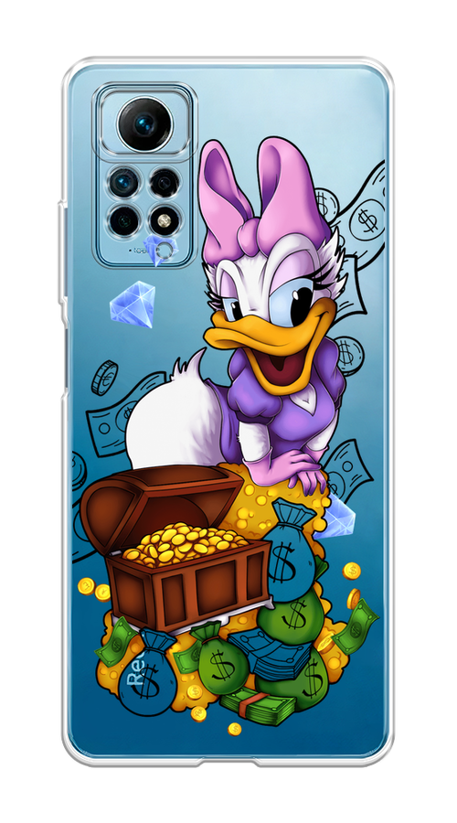 

Чехол на Redmi Note 12 Pro 4G "Rich Daisy Duck", Коричневый;белый;фиолетовый, 319050-6