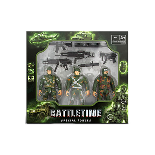 фото Игровой набор военный отряд battletime 9 предметов в ассортименте