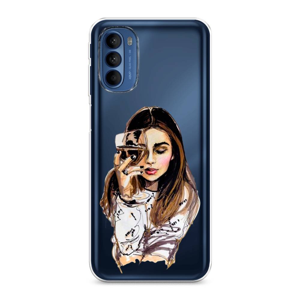 

Чехол Awog на Motorola Moto G31/G41 "Девушка с бокалом", Разноцветный, 242550-7