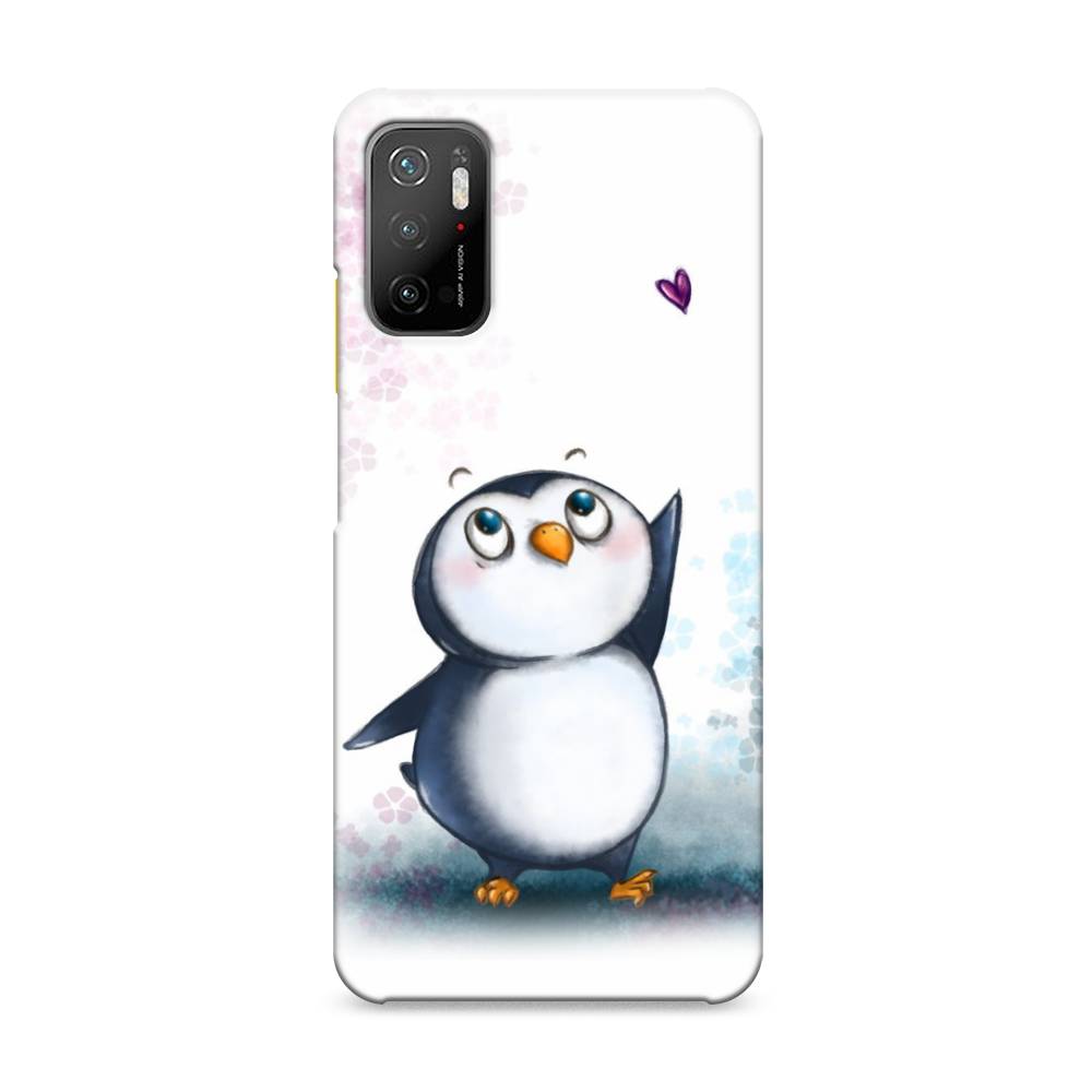 

Пластиковый чехол "Пингвин и сердечко" на Xiaomi Poco M3 Pro, 311020-1