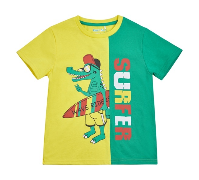 

Футболка детская Kari Kids SS24C66201225, желтый, зеленый, 92, SS24C66201225