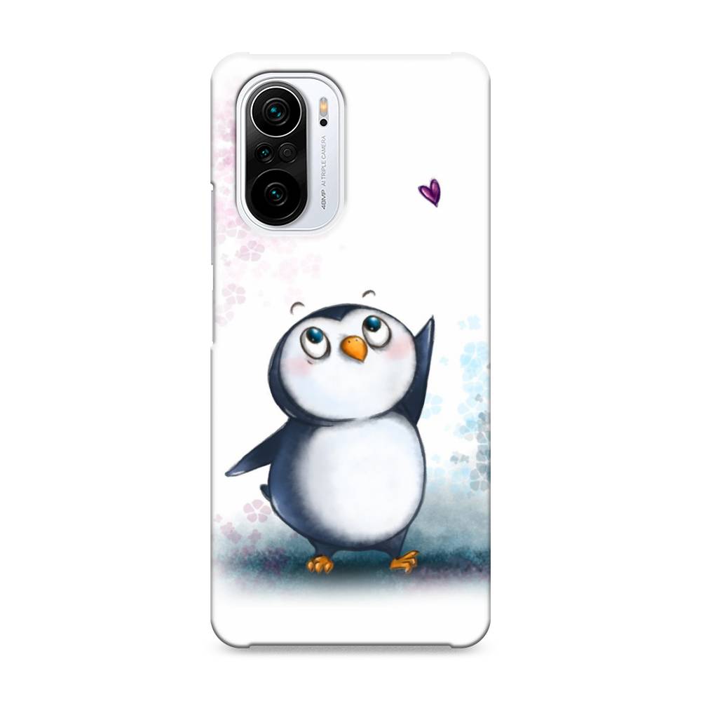 

Пластиковый чехол "Пингвин и сердечко" на Xiaomi Poco F3, 310120-1