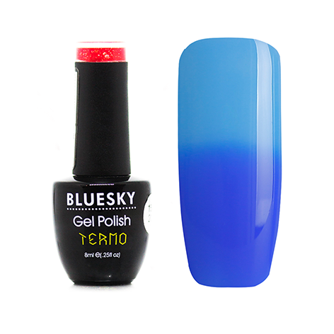Гель-лак BlueSky Termo #041, 8 мл ультрамариновыйнебесно-голубой