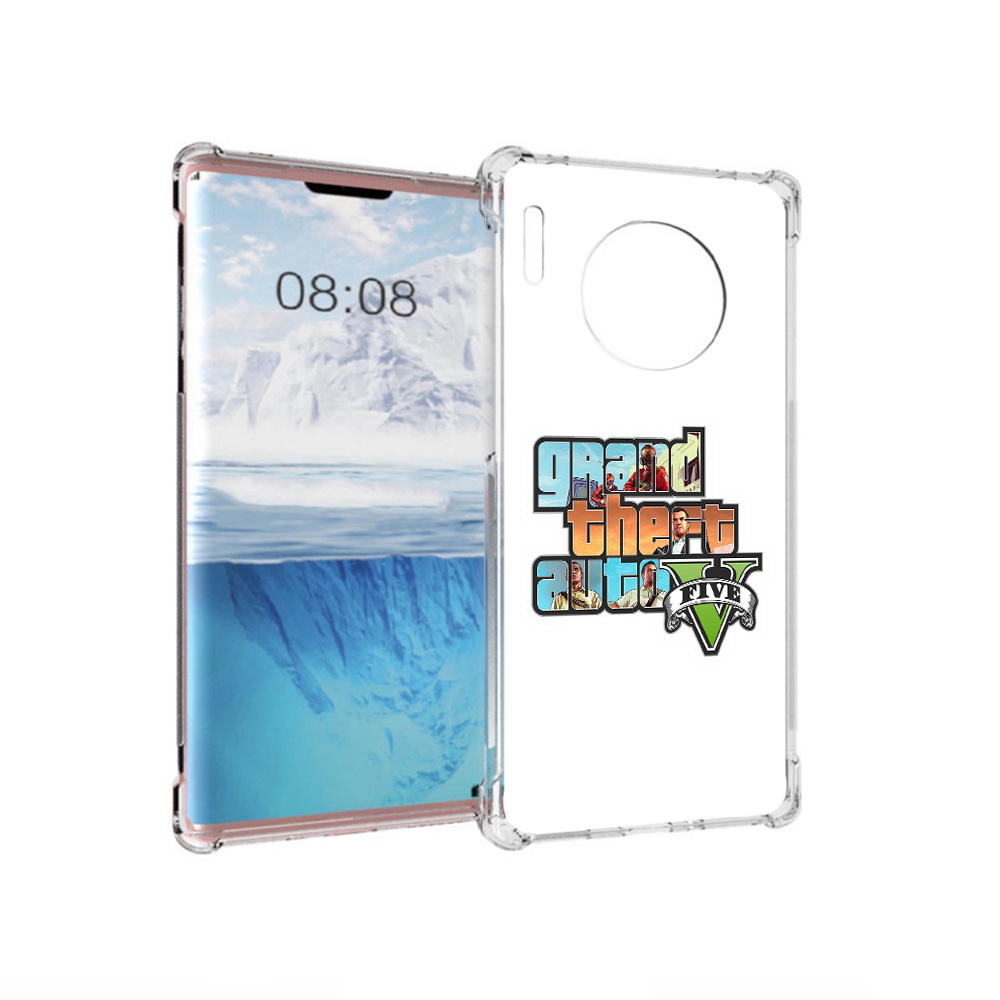 

Чехол MyPads Tocco для Huawei Mate 30 Pro ГТА, Прозрачный, Tocco