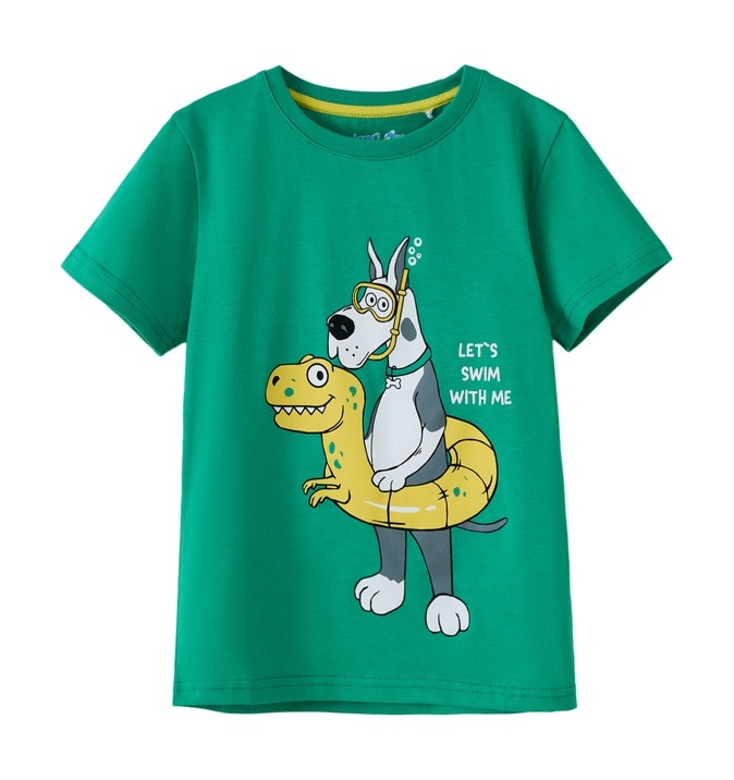 

Футболка детская Kari Kids SS24C65601225, зеленый, 110, SS24C65601225